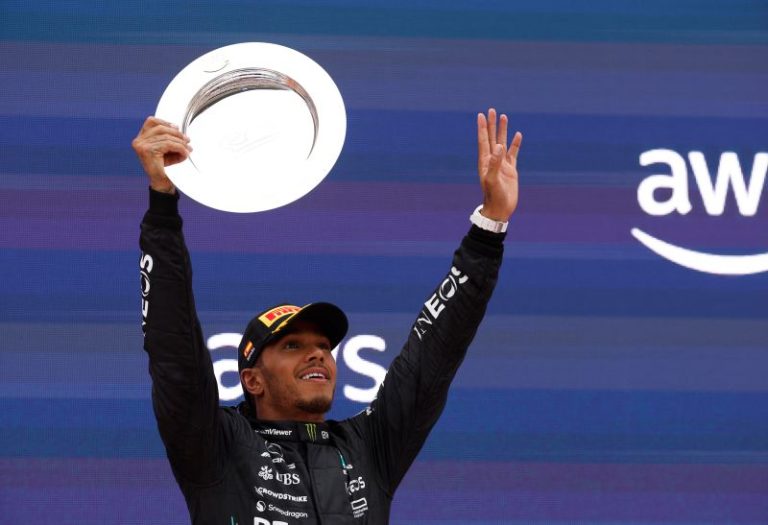 Lewis Hamilton lauds ‘amazing result’ for Mercedes with first double podium of the year, as Max Verstappen wins the Spanish Grand Prix