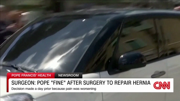 Pope’s ‘night went well’ in hospital after abdominal surgery, Vatican says