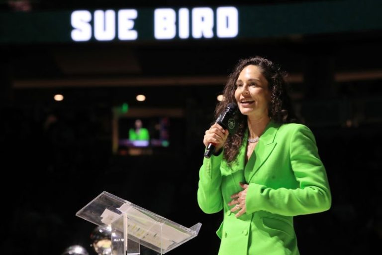 Seattle Storm retires Sue Bird’s iconic No.10 jersey in emotional ceremony