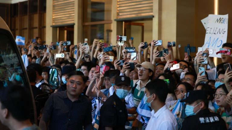 ‘Messi mania’ in China as fans clamor for a glimpse of Argentina star