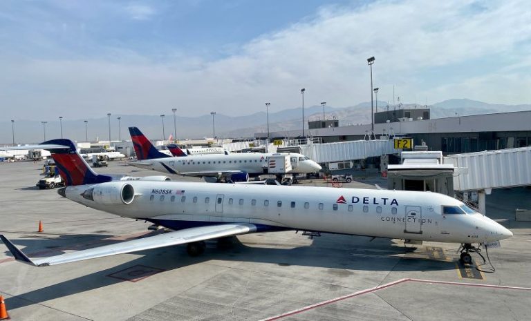 Delta aircraft slide accidentally deploys after plane diverted to Salt Lake City