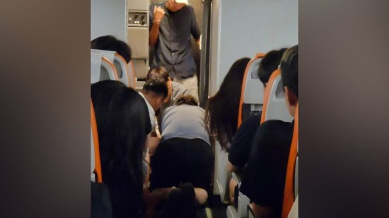 South Korean man attempted to open plane door mid-flight. Luckily, he failed