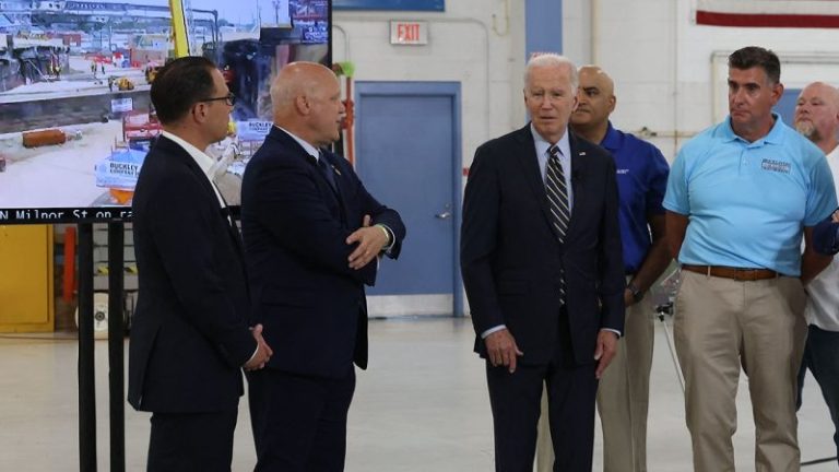 Biden says I-95 repair is top priority for government; Dem governor says it can be done within two weeks