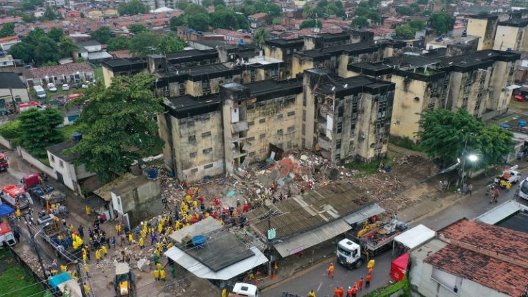 At least 11 killed in building collapse in Brazil