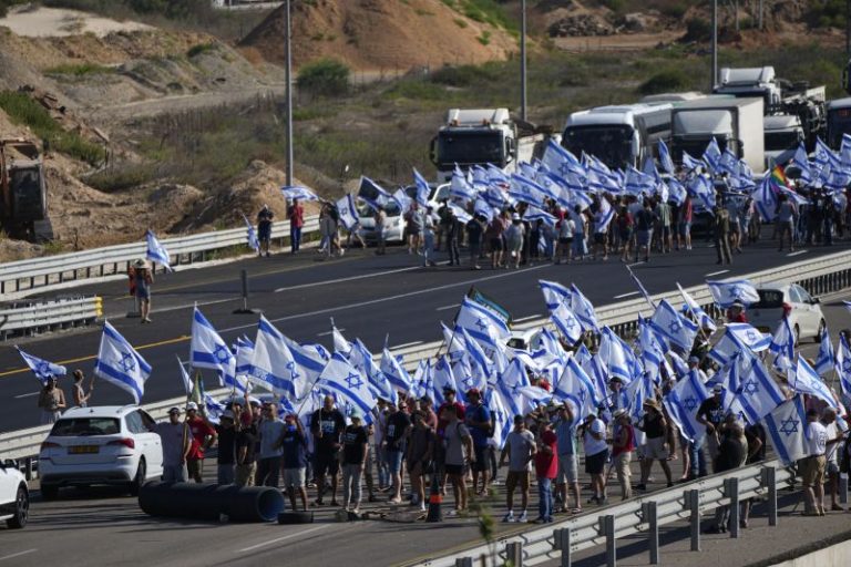 Israeli protesters stage ‘day of disruption’ against controversial judicial overhaul