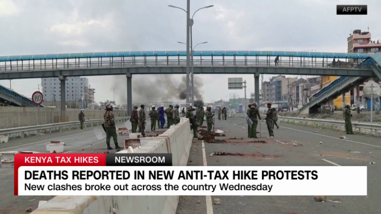 Demonstrators feared dead as protests flare in Kenya over tax hikes