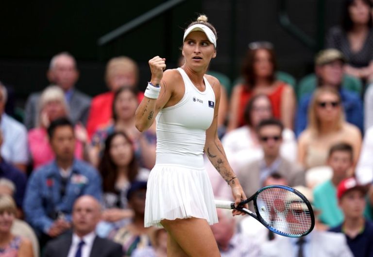 Markéta Vondroušová reaches first Wimbledon final with straight sets victory over Elina Svitolina