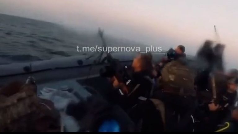 Ukraine says it landed troops on the shores of Russian-occupied Crimea