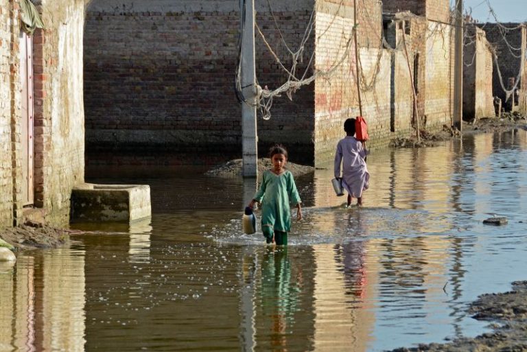 Four million children in Pakistan have no safe water, a year after deadly floods