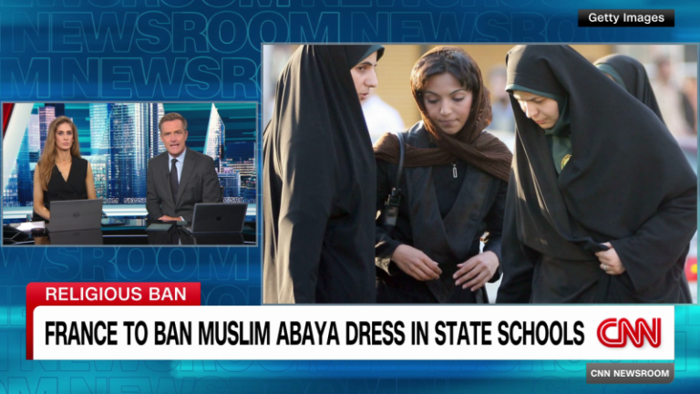 France to ban the wearing of abayas in schools, fueling accusations of Islamophobia