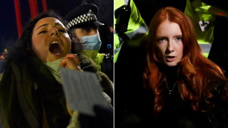 Women arrested at Sarah Everard vigil receive payout and apology from London police