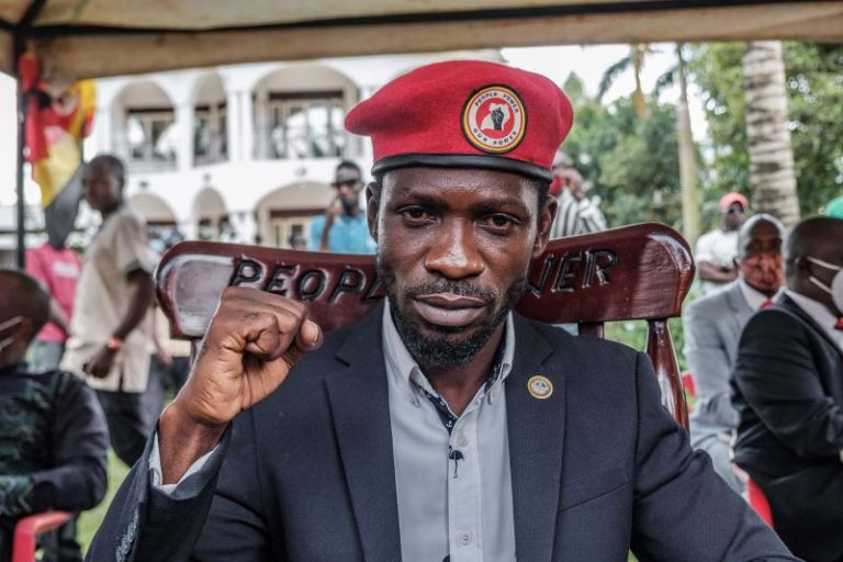 Ugandan opposition leader Bobi Wine arrested at airport as he returns home