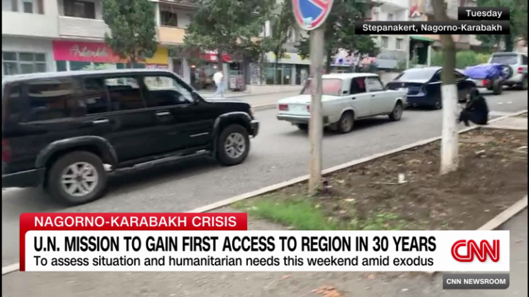 Much of Nagorno-Karabakh’s ethnic Armenian population flees as first UN mission in 30 years set to arrive