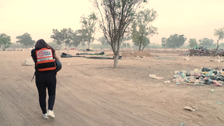 Witness to a massacre: Israeli festival survivor returns to site of Hamas rampage