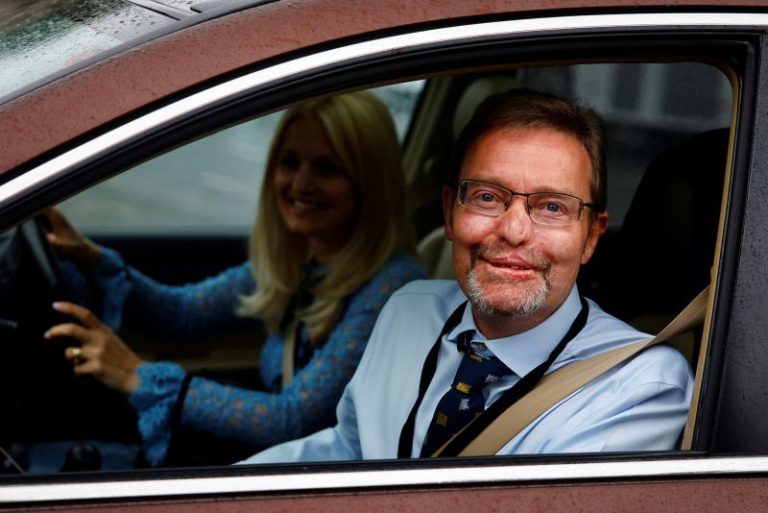 UK lawmaker who lost four limbs to sepsis returns to Parliament